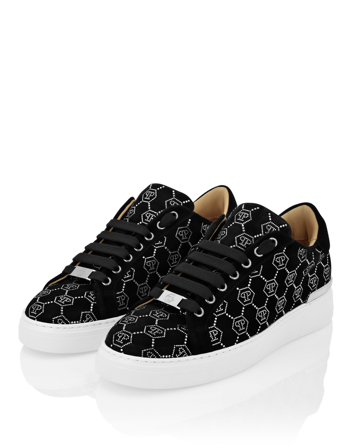 Nappa Leather Lo-Top Sneakers Strass Monogram