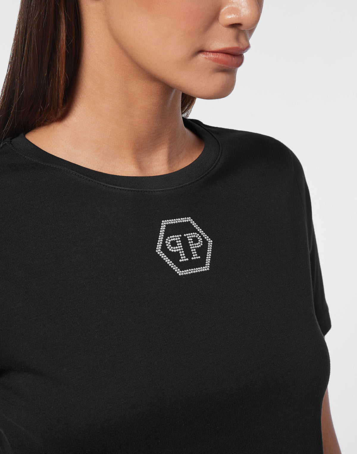 T-shirt Round Neck SS Crystal Hexagon