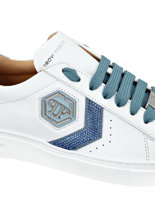 Lo-Top Leather Arrow Force Strass Sneakers