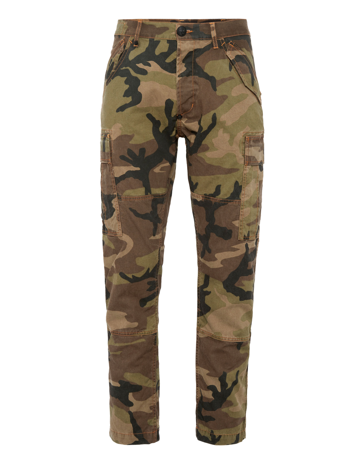 Denim Cargo Trousers Camouflage