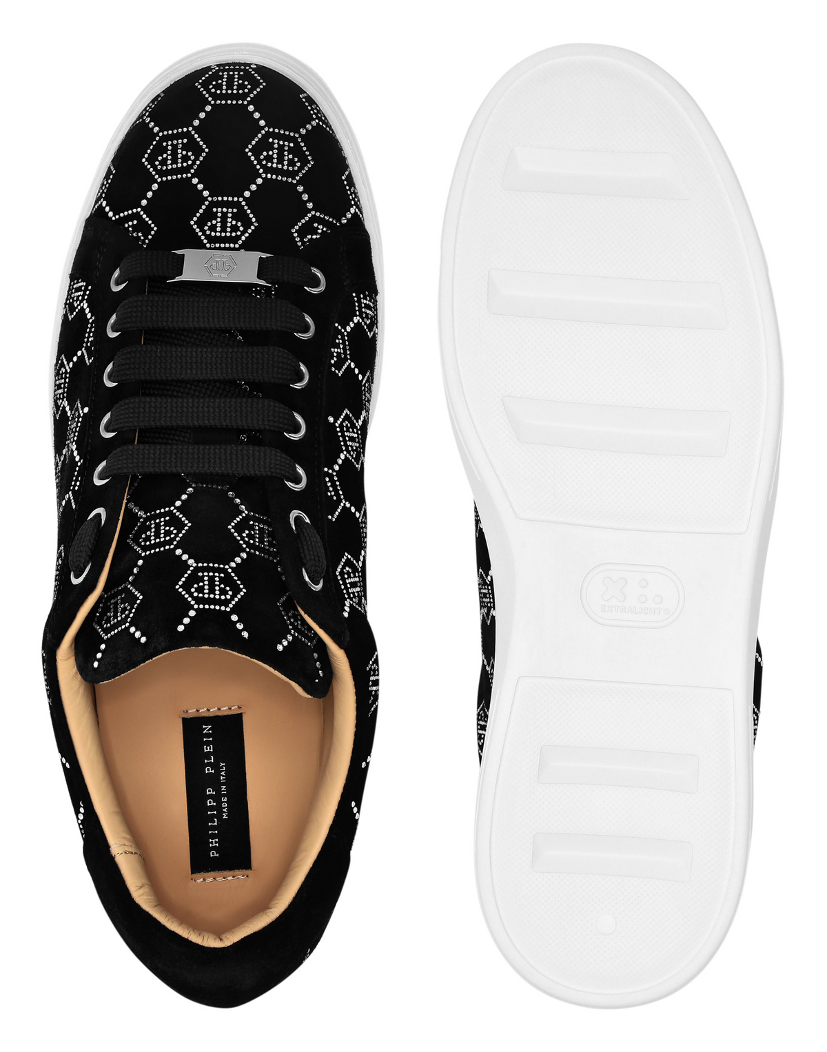 Nappa Leather Lo-Top Sneakers Strass Monogram