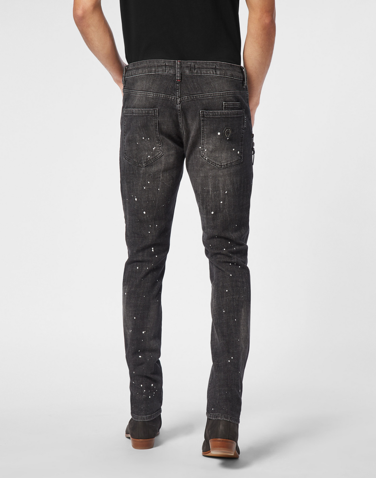 Denim Rock Star Trousers Strass