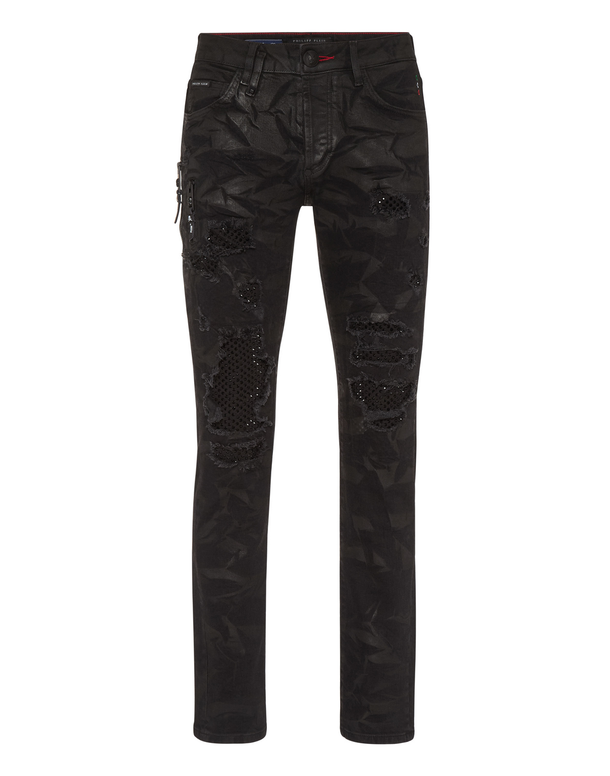 Denim Rock Star Trousers Strass