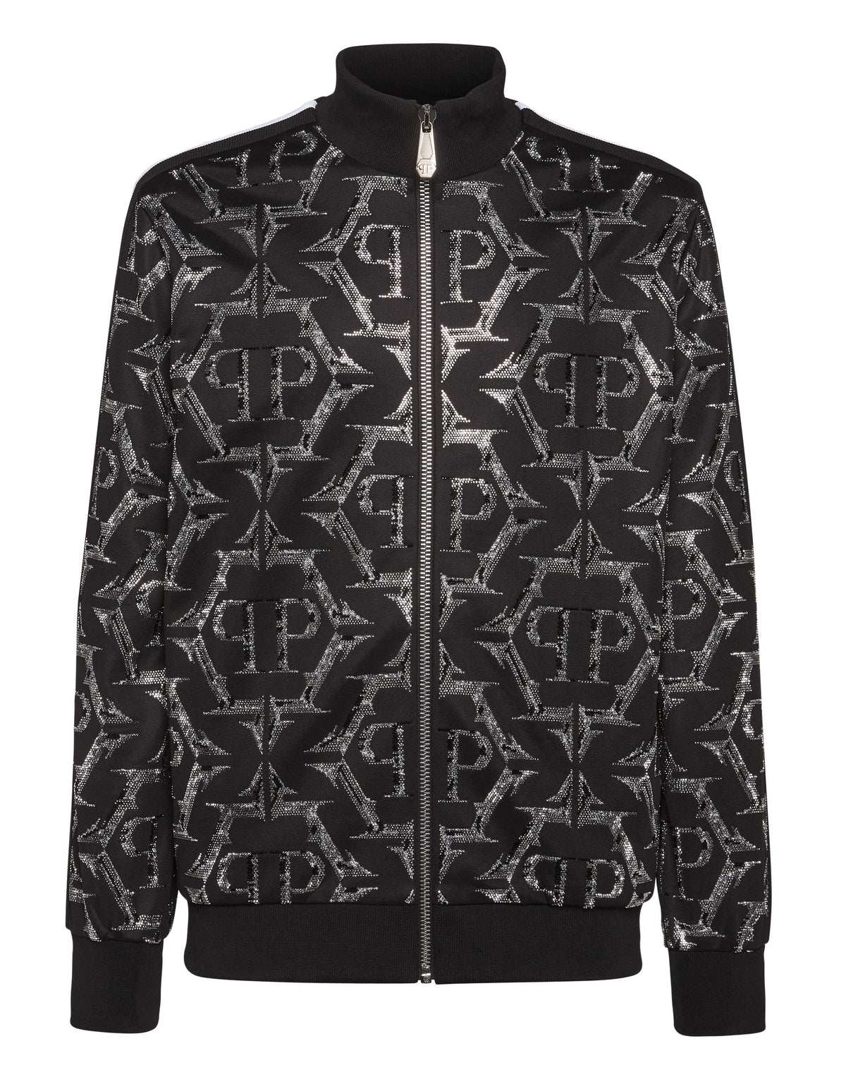 Jogging Zipped Jacket Chrome black