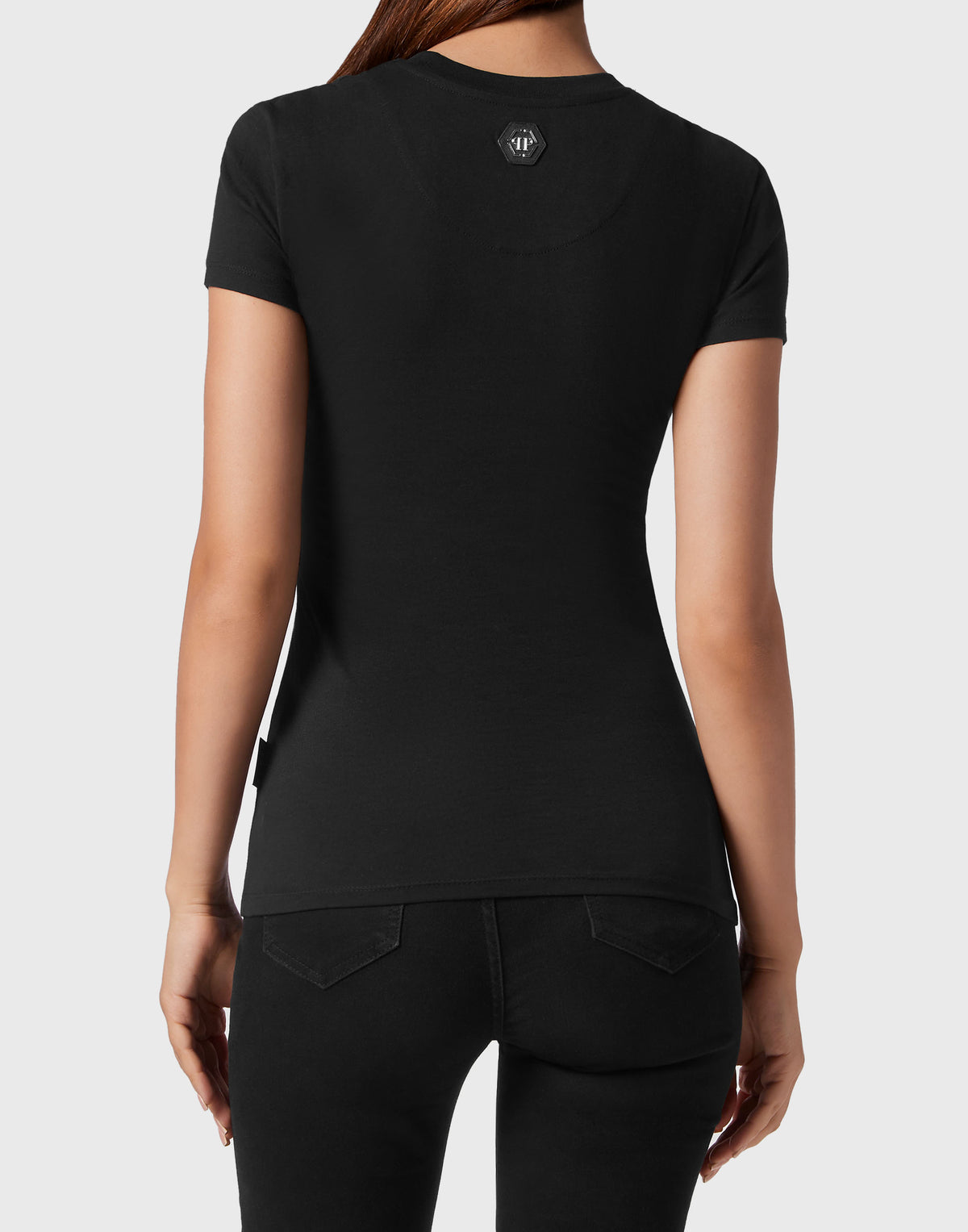 T-shirt Round Neck Sexy Pure Fit black