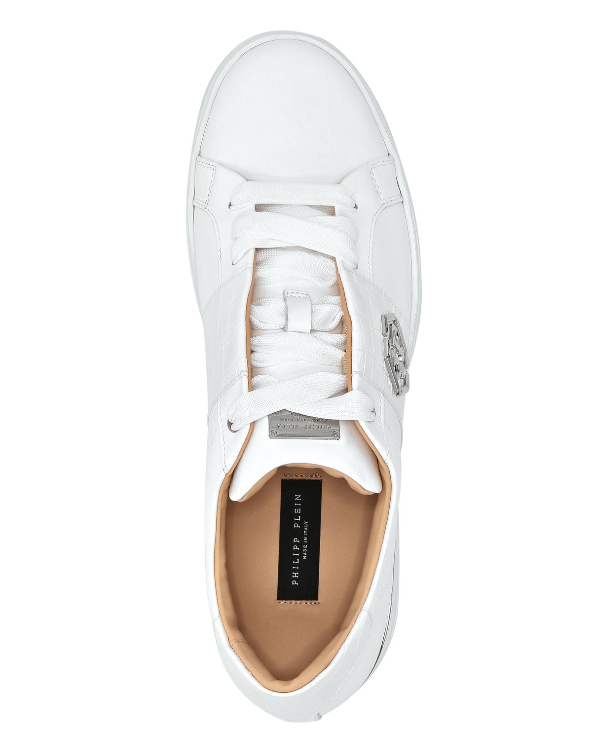 Leather Lo-Top Sneakers white