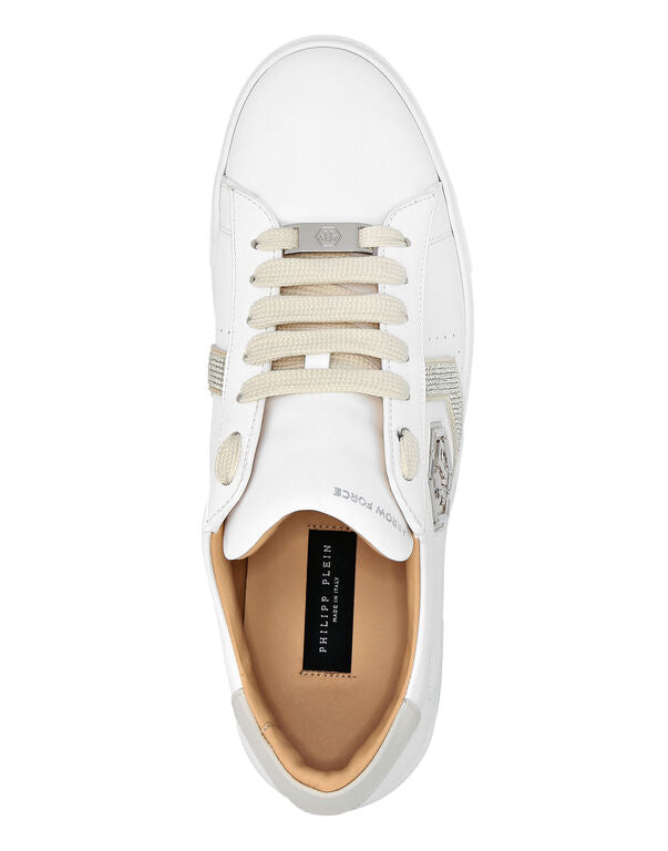 Lo-Top Leather Arrow Force Strass Sneakers-YC Group|Luxury Fashion