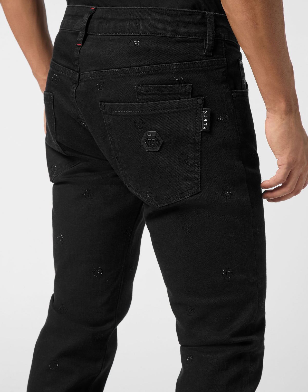 Super Straight Cut Jeans Monogram Strass