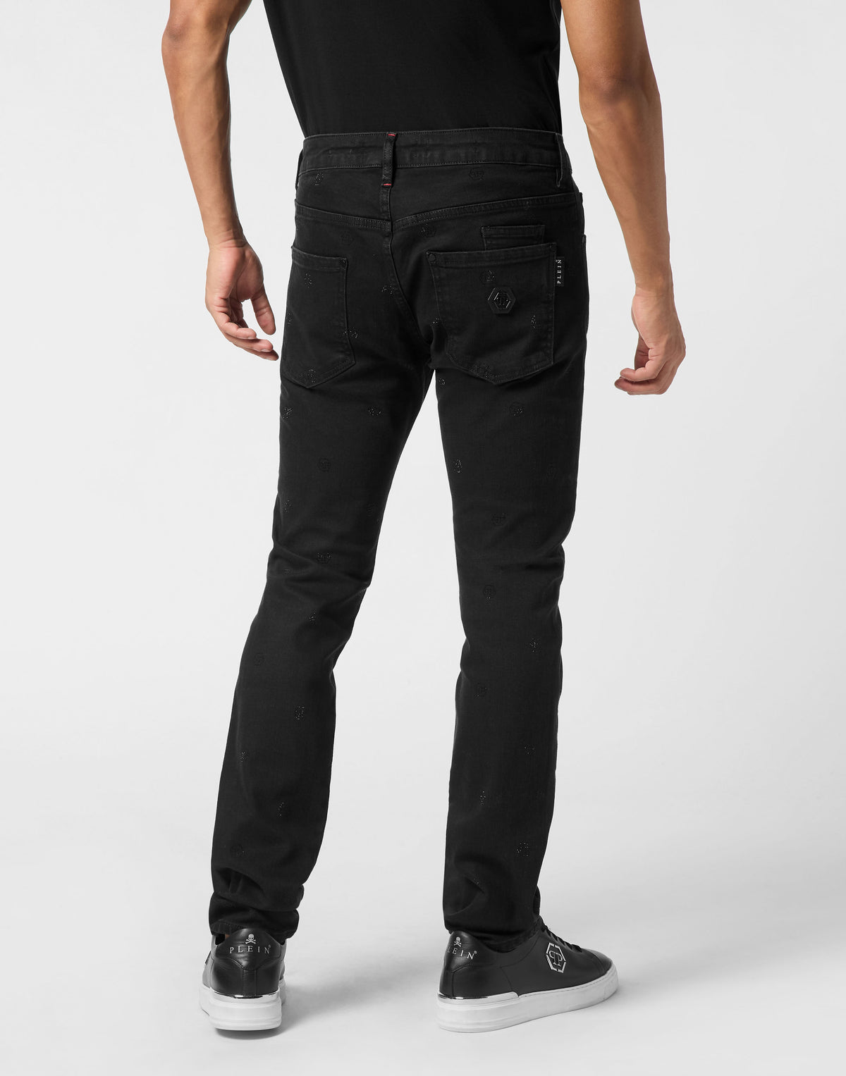 Super Straight Cut Jeans Monogram Strass