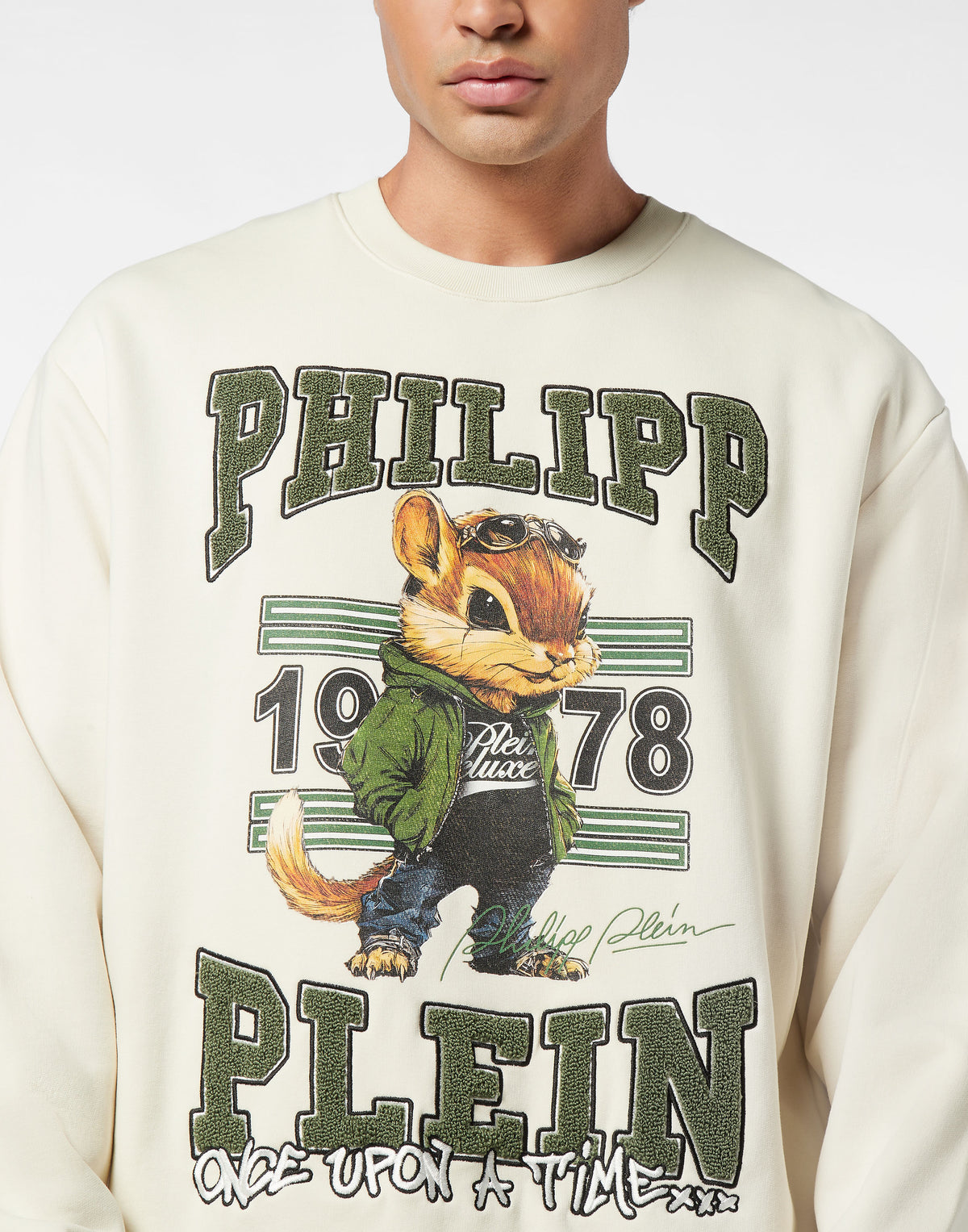 Round Neck Sweatshirt College Squirrel-YC Group|Luxury Fashion