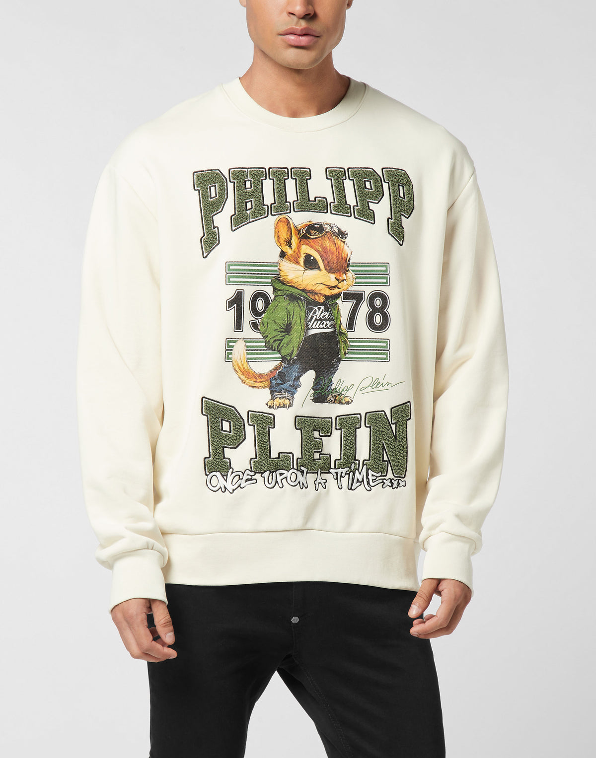 Round Neck Sweatshirt College Squirrel-YC Group|Luxury Fashion