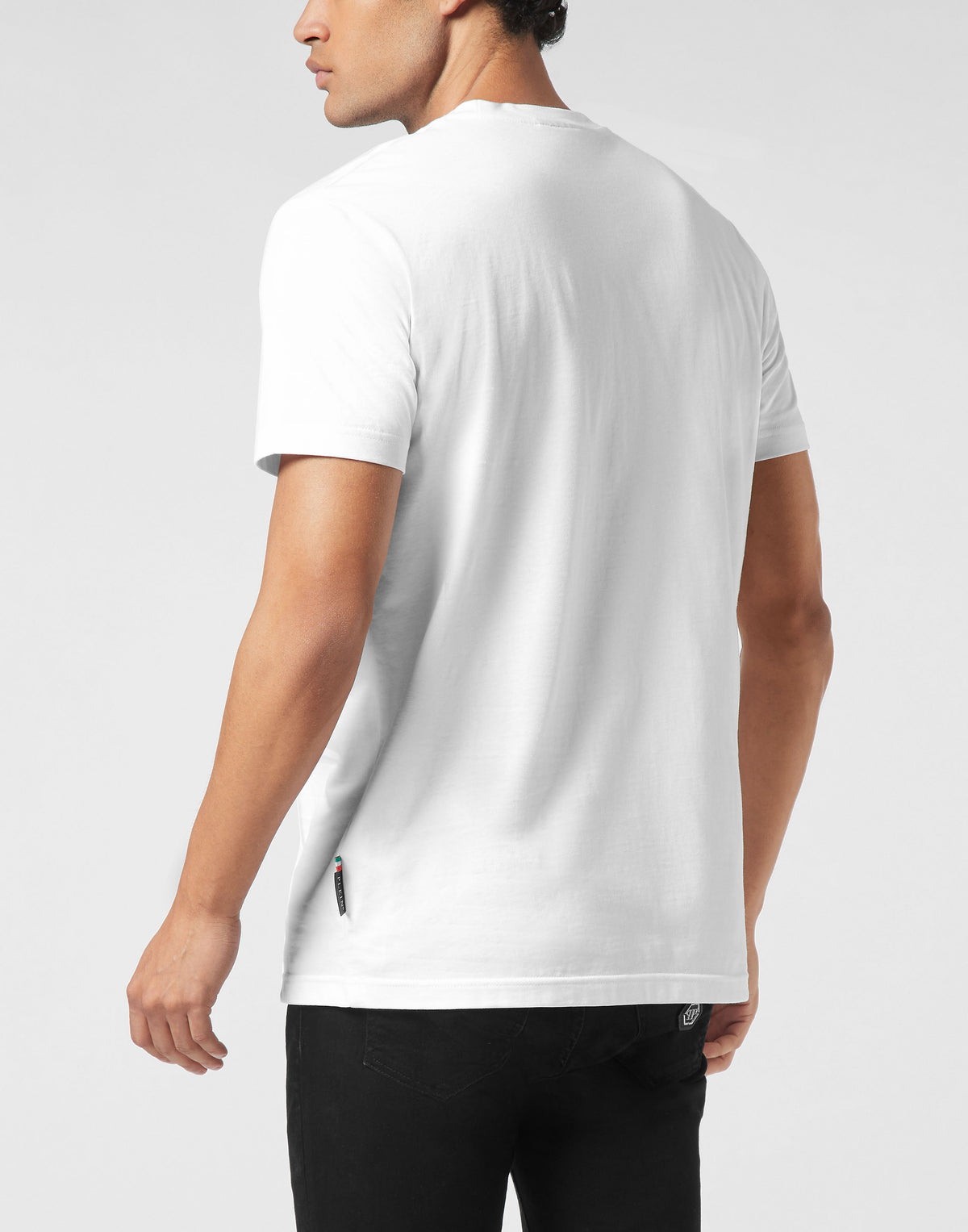 Round Neck T-Shirt Plein Raccoon Signature-YC Group|Luxury Fashion