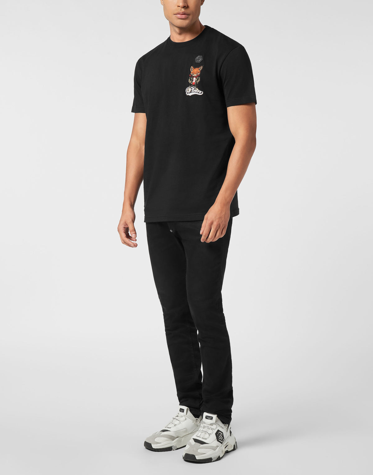 Round Neck T-Shirt Plein Fox-YC Group|Luxury Fashion