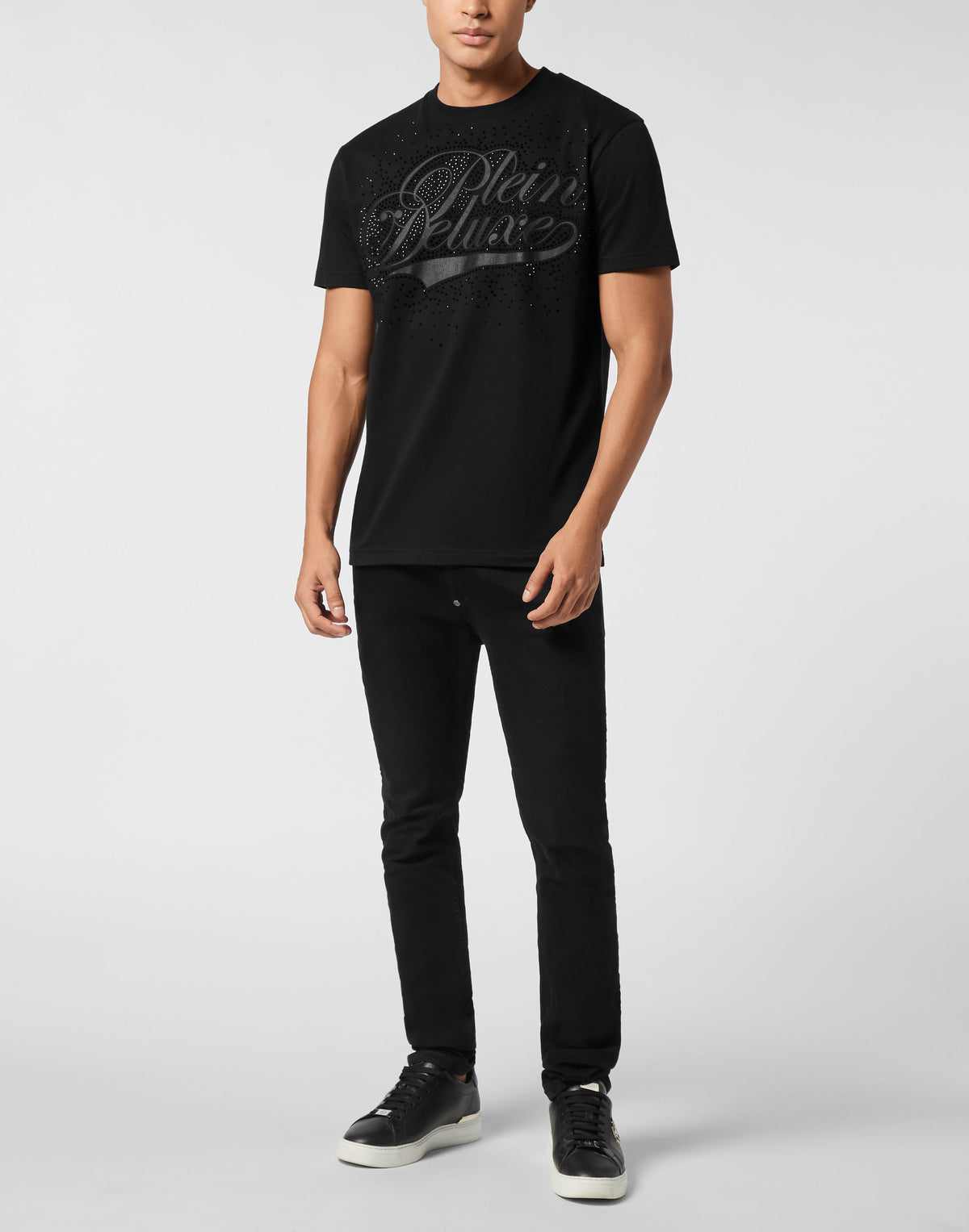Round Neck T-Shirt Plein Deluxe Stones-YC Group|Luxury Fashion