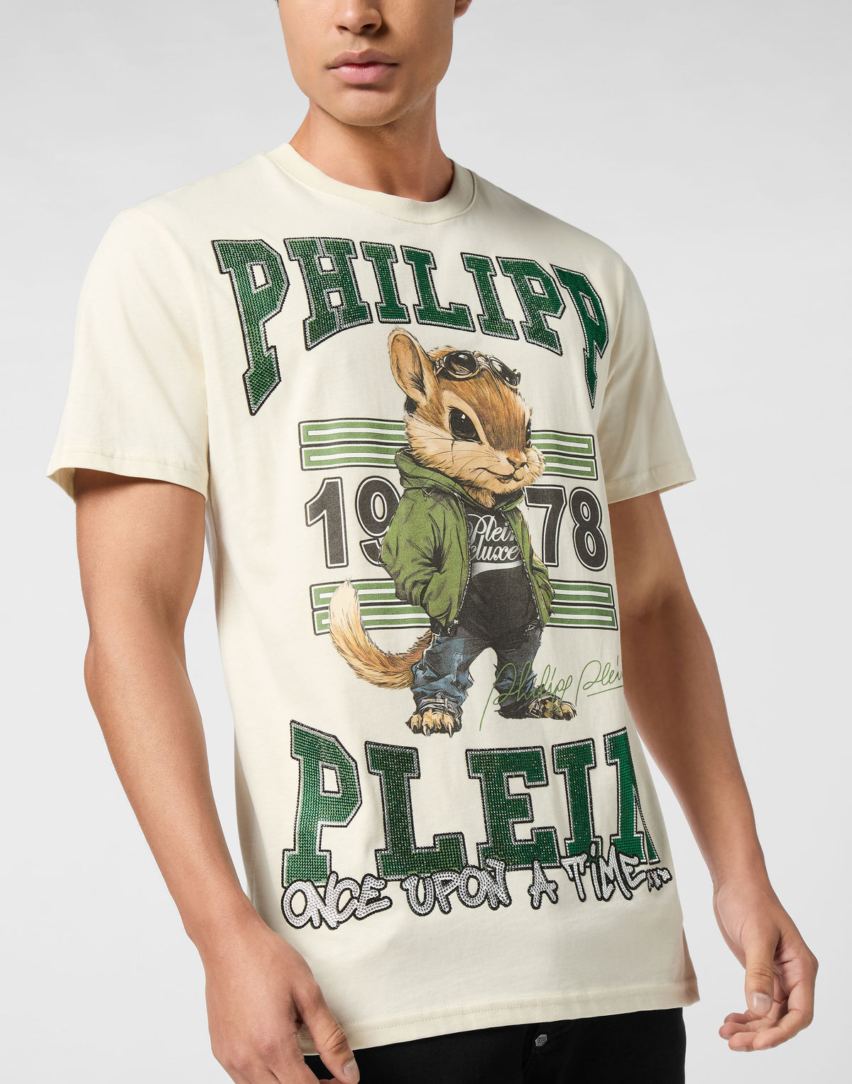 Round Neck T-Shirt College Squirrel Stones-YC Group|Luxury Fashion