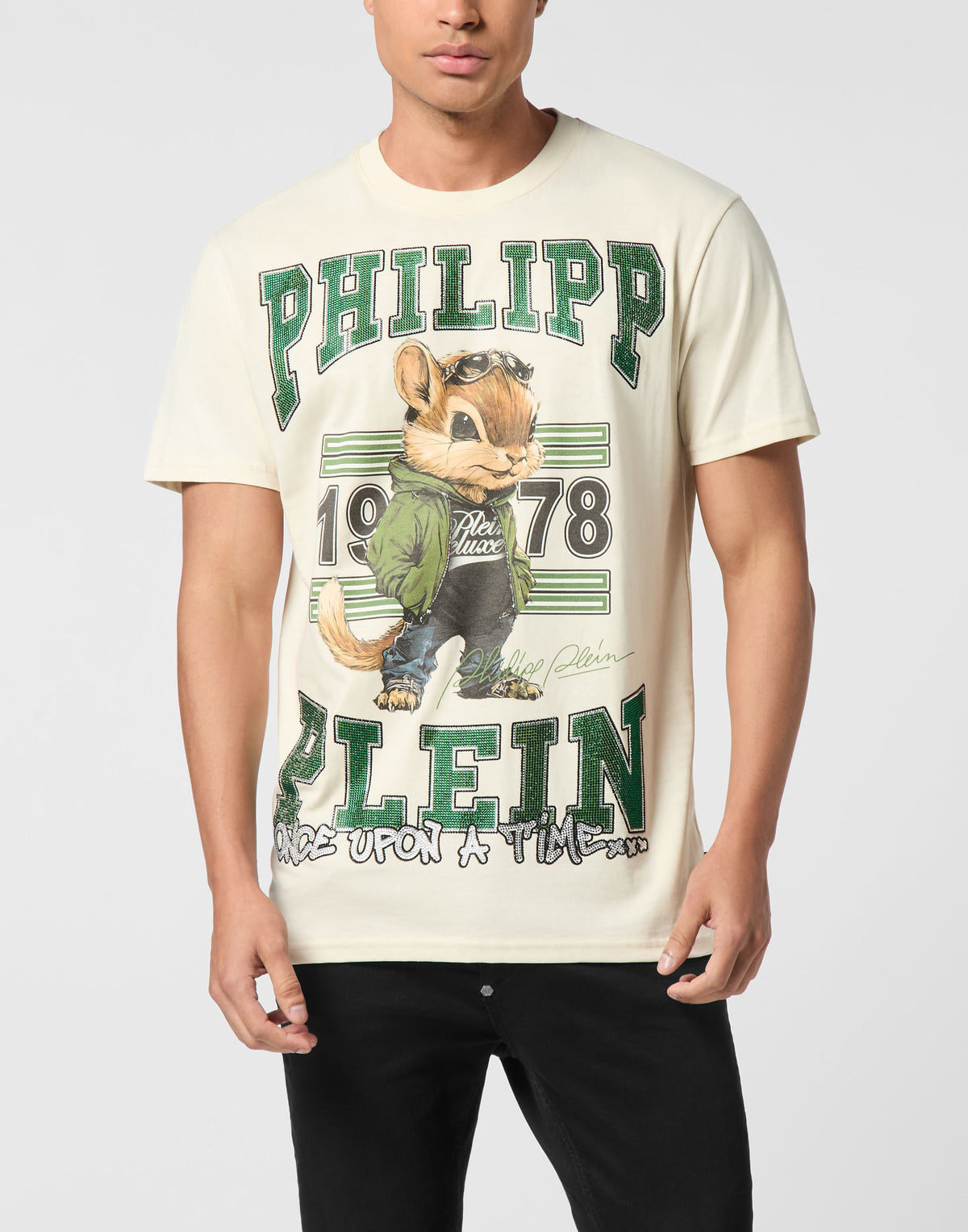 Round Neck T-Shirt College Squirrel Stones-YC Group|Luxury Fashion