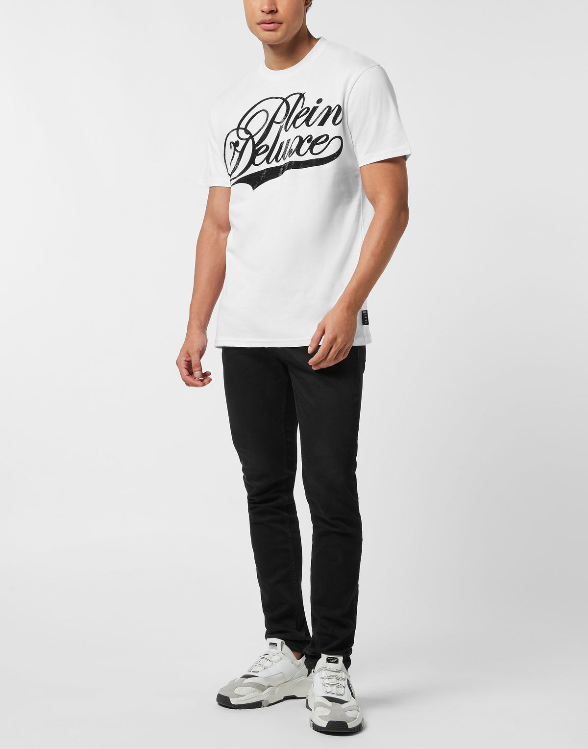 Round Neck T-Shirt Plein Deluxe Stones-YC Group|Luxury Fashion