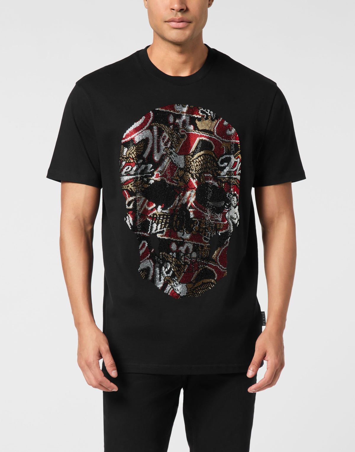 Round Neck T-Shirt Skull Stones-YC Group|Luxury Fashion