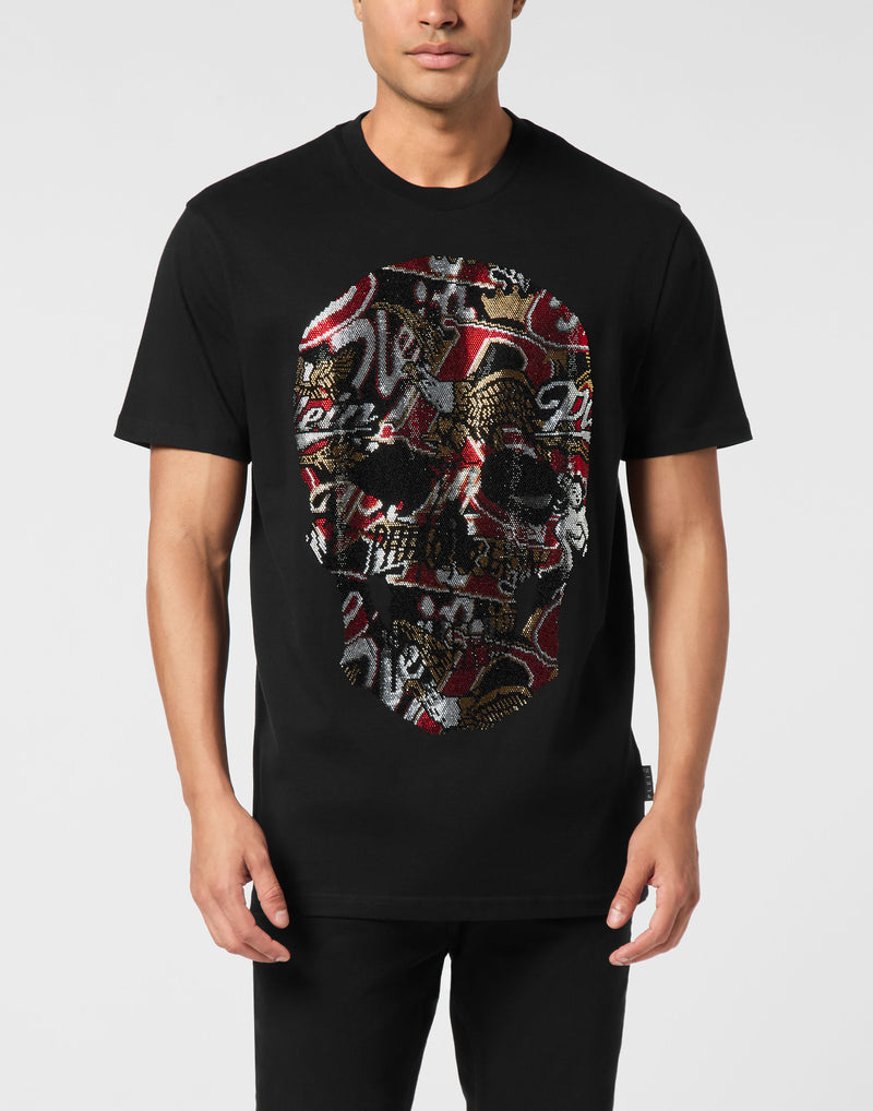 Round Neck T-Shirt Skull Stones-YC Group|Luxury Fashion