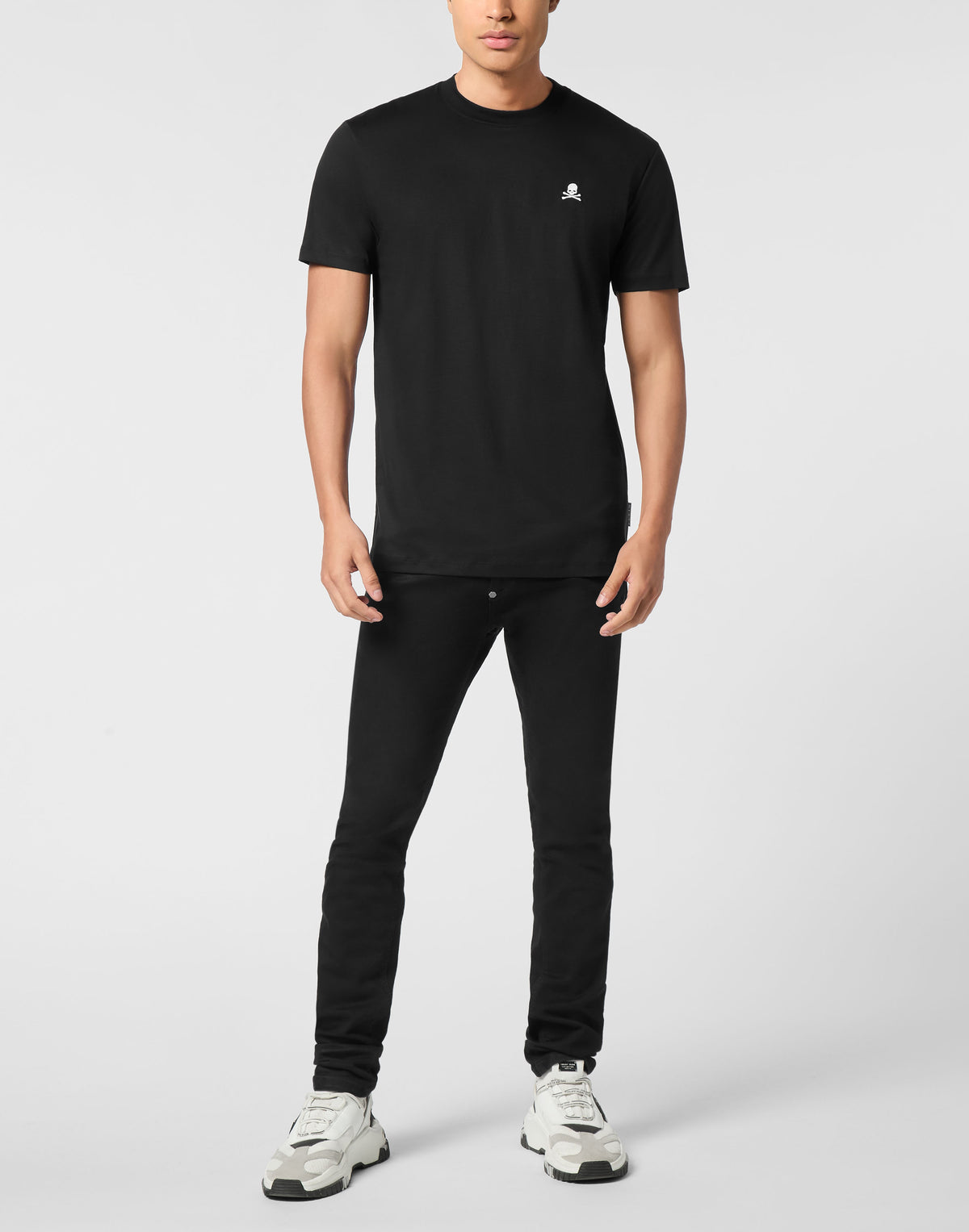 Basic Round Neck T-Shirt Skull-YC Group|Luxury Fashion
