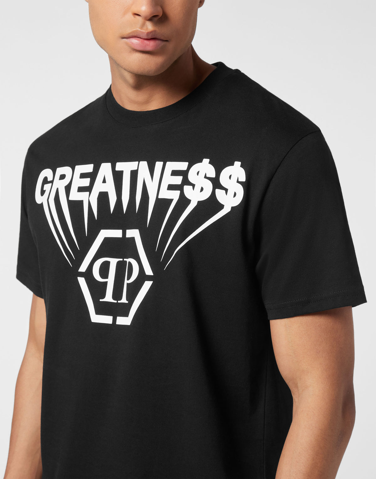 Printed Round Neck T-Shirt Greatness-YC Group|Luxury Fashion