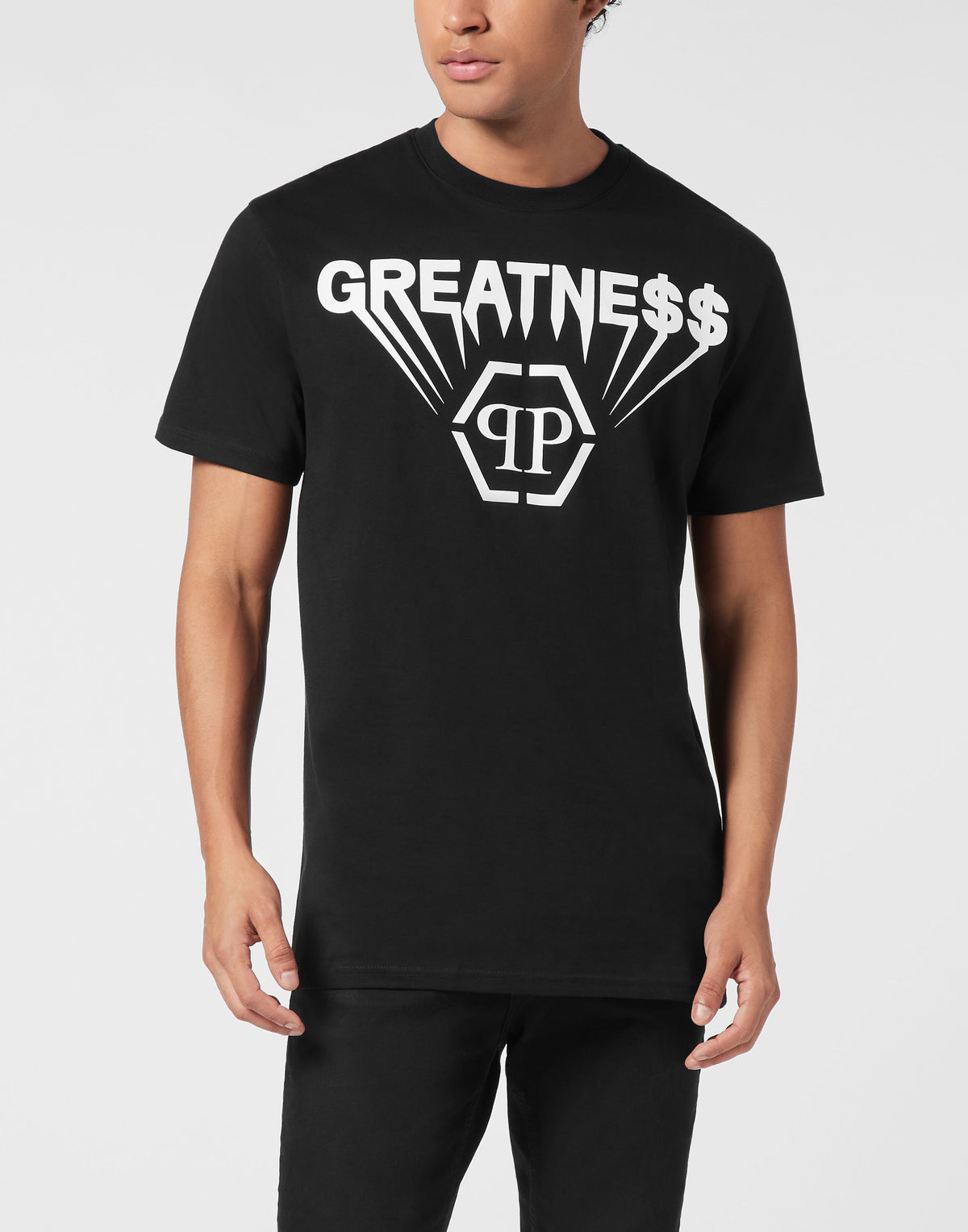 Printed Round Neck T-Shirt Greatness-YC Group|Luxury Fashion