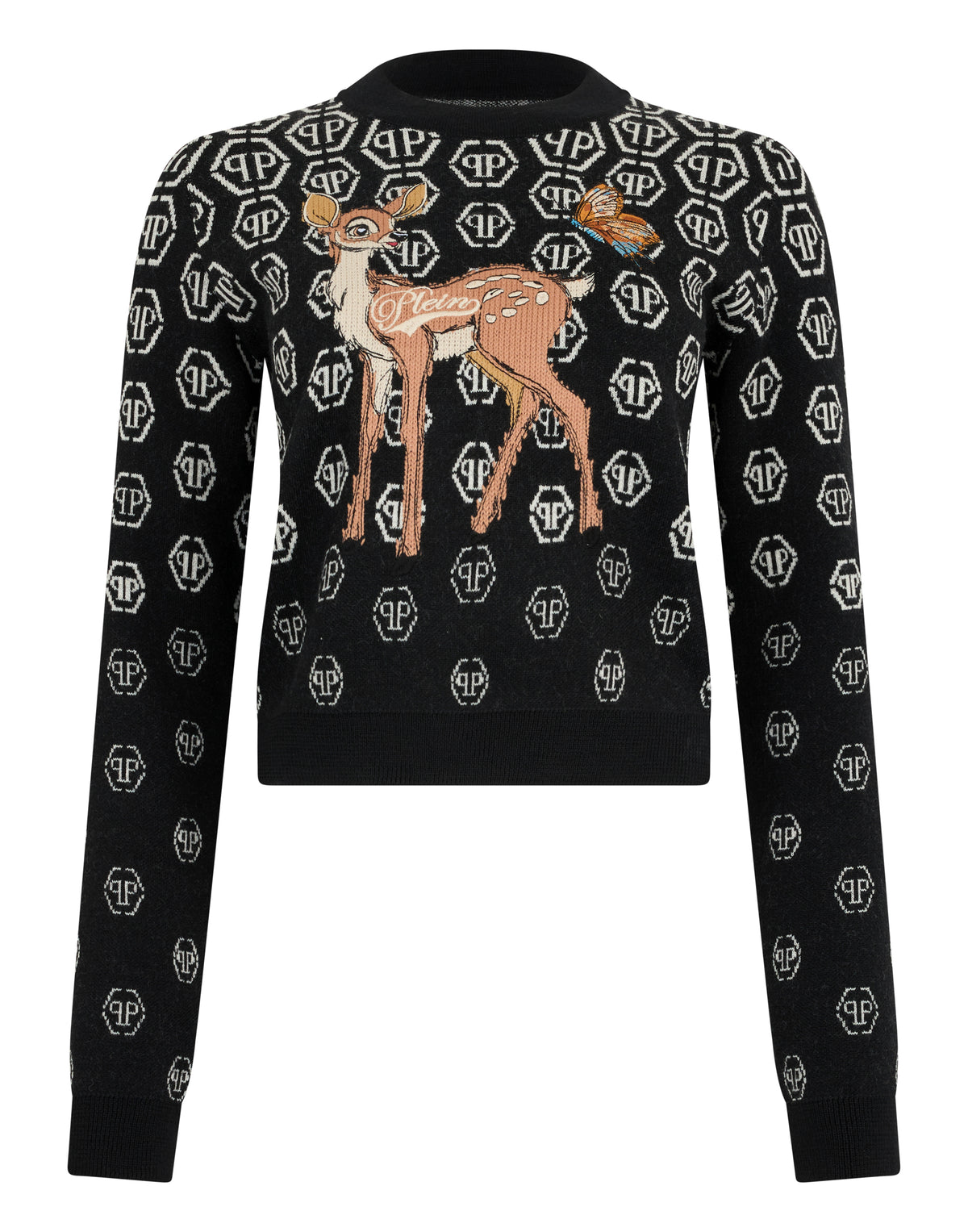 Roundneck Pullover with Fairy Embroidery Monogram-YC Group|Luxury Fashion