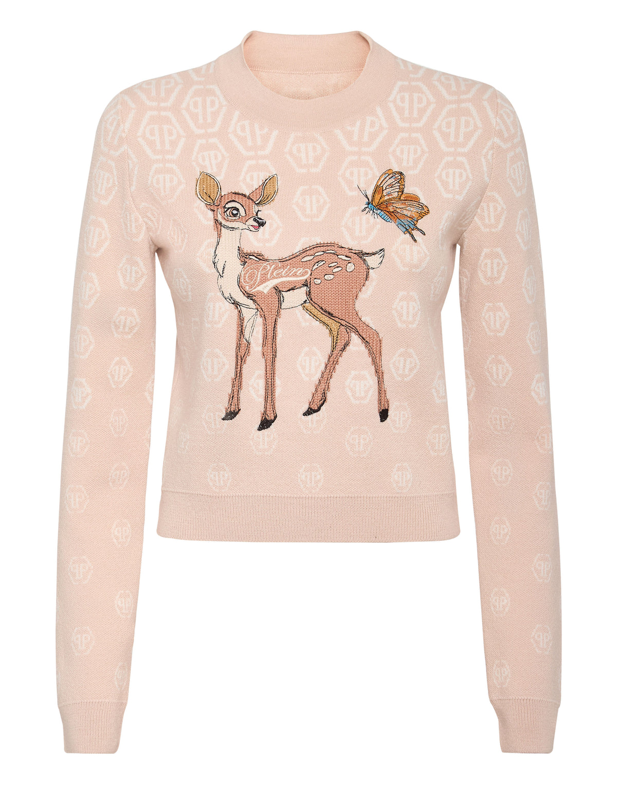 Roundneck Pullover with Fairy Embroidery Monogram-YC Group|Luxury Fashion