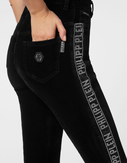 Super High Waist Jegging Crystal Plein