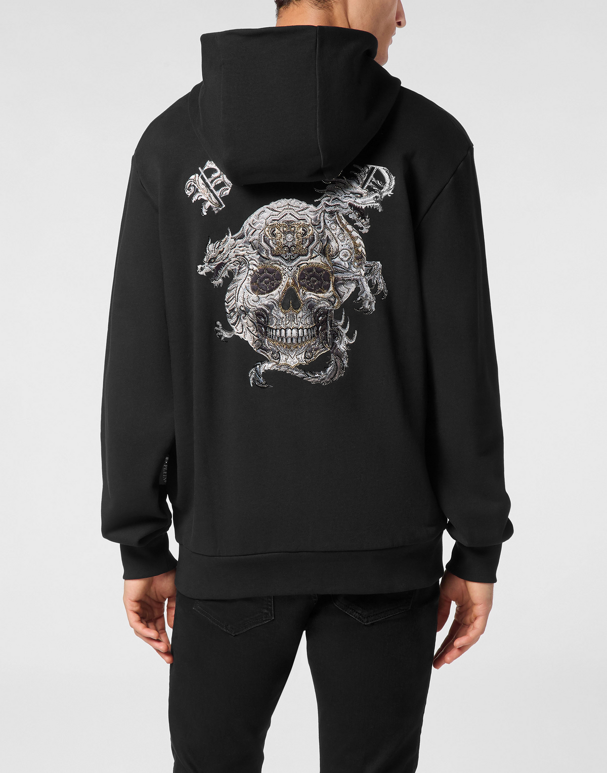 Hoodie Sweatshirt Stones Skull