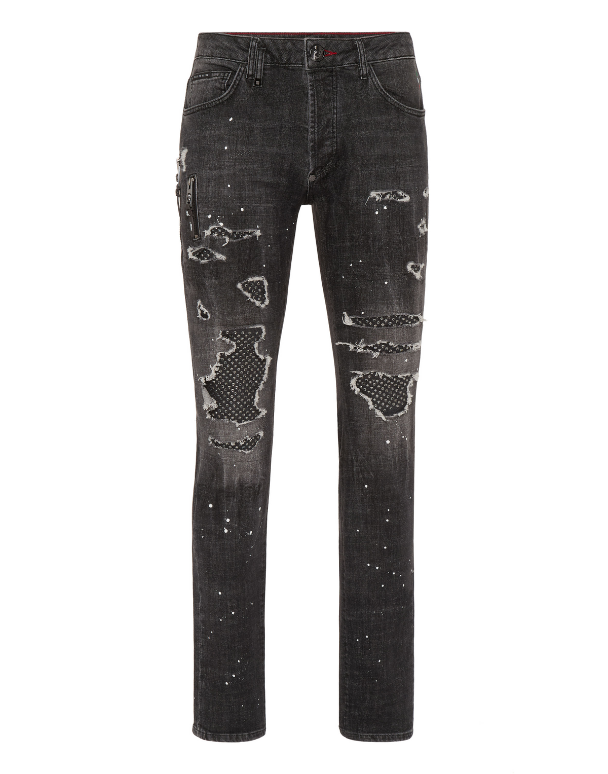 Denim Rock Star Trousers Strass