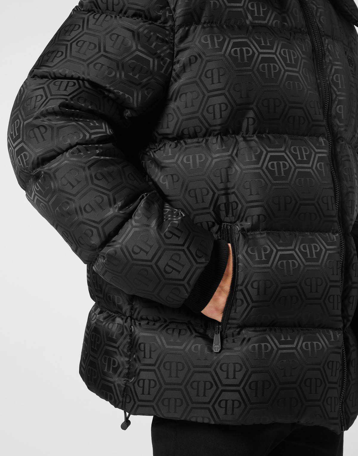 Nylon Jacquard Bomber Monogram