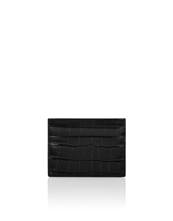 Crocco Printed Leather Credit Cards Holder Gothic Plein