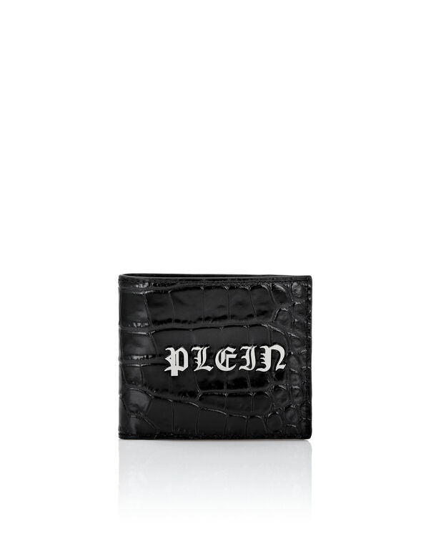 Crocco Printed Leather French Wallet Gothic Plein