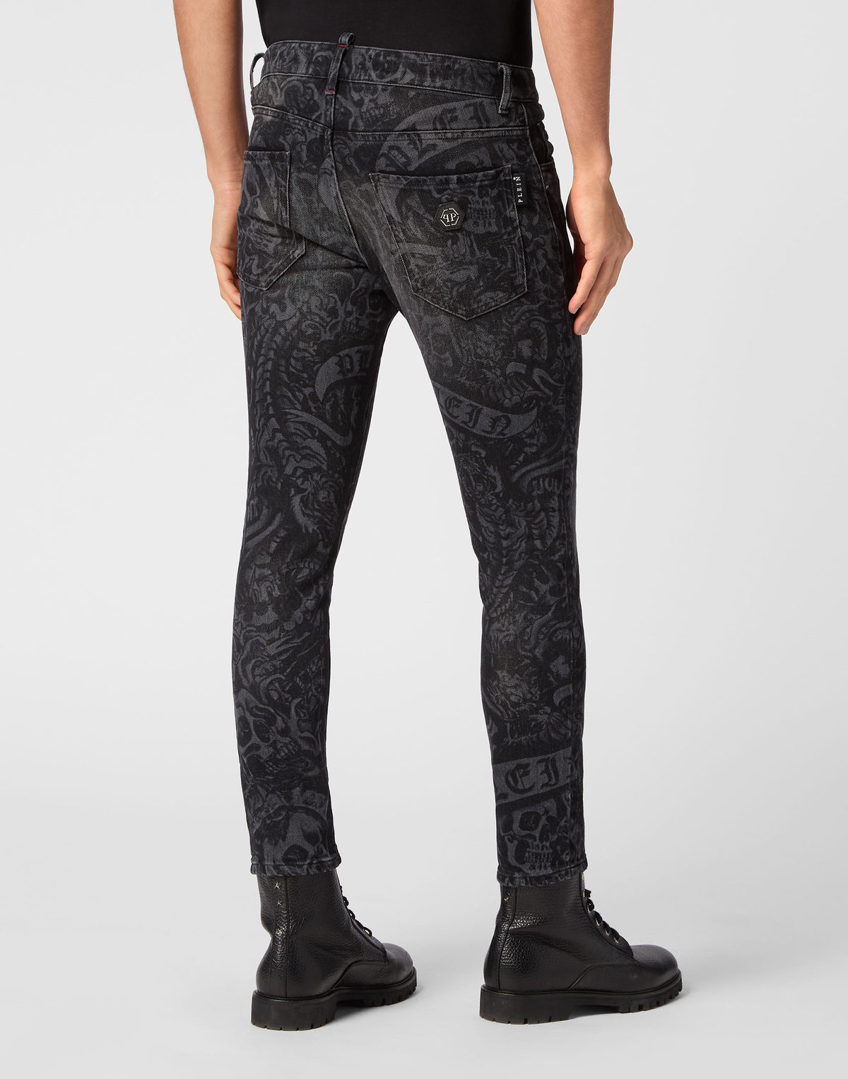 Denim Trousers Skinny Fit Tattoo