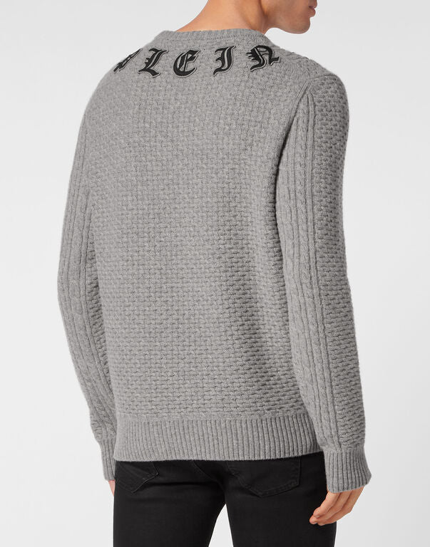 Wool & Cashemere Pullover Round Neck LS