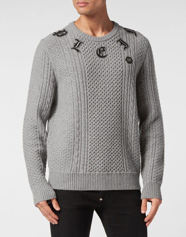 Wool & Cashemere Pullover Round Neck LS