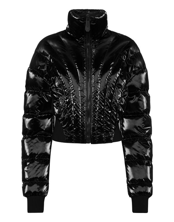 Nylon Multicutting Puffer Jacket