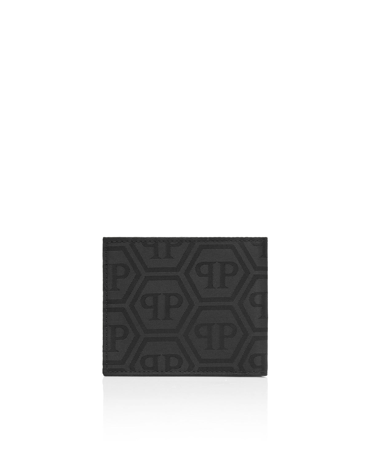 Nylon and Leather French Wallet Monogram
