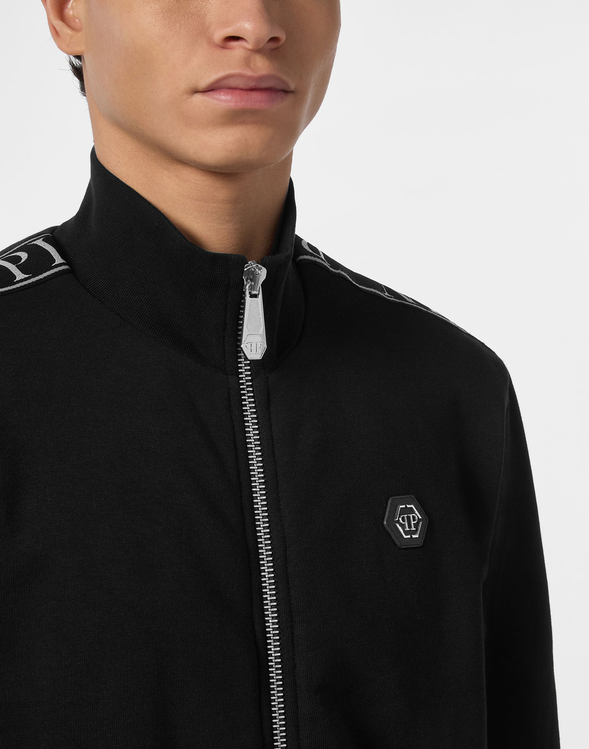 Fleece Tracksuit Jacket Plein Tape