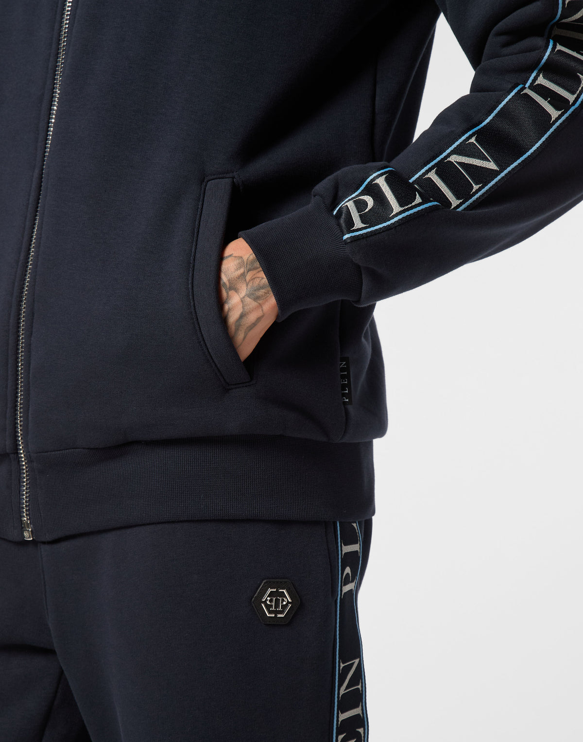 Fleece Tracksuit Jacket Plein Tape