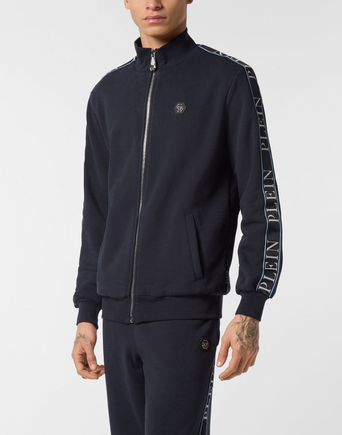 Fleece Tracksuit Jacket Plein Tape