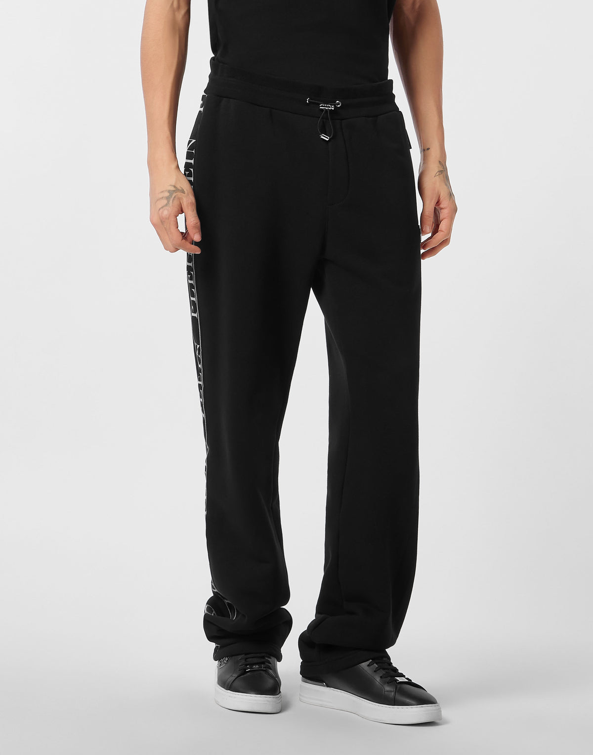 Fleece Tracksuit Pants Plein Tape