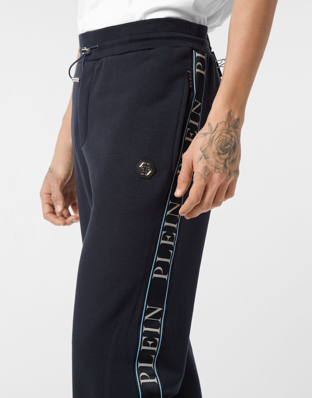 Fleece Tracksuit Pants Plein Tape