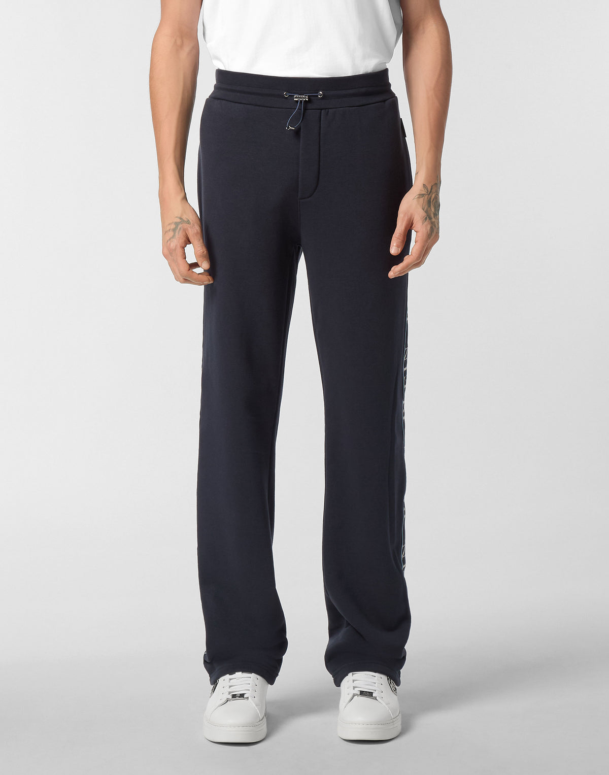 Fleece Tracksuit Pants Plein Tape