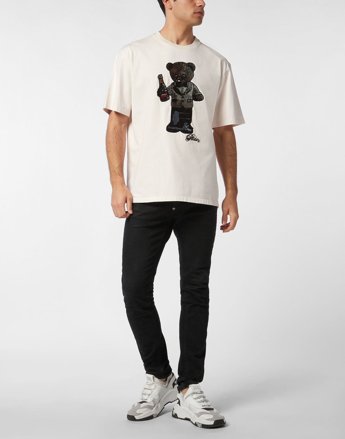 Round Neck T-Shirt Teddy Crystal