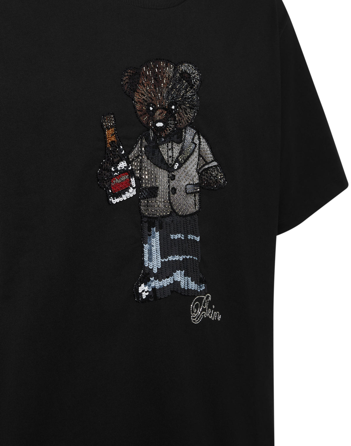 Round Neck T-Shirt Teddy Crystal