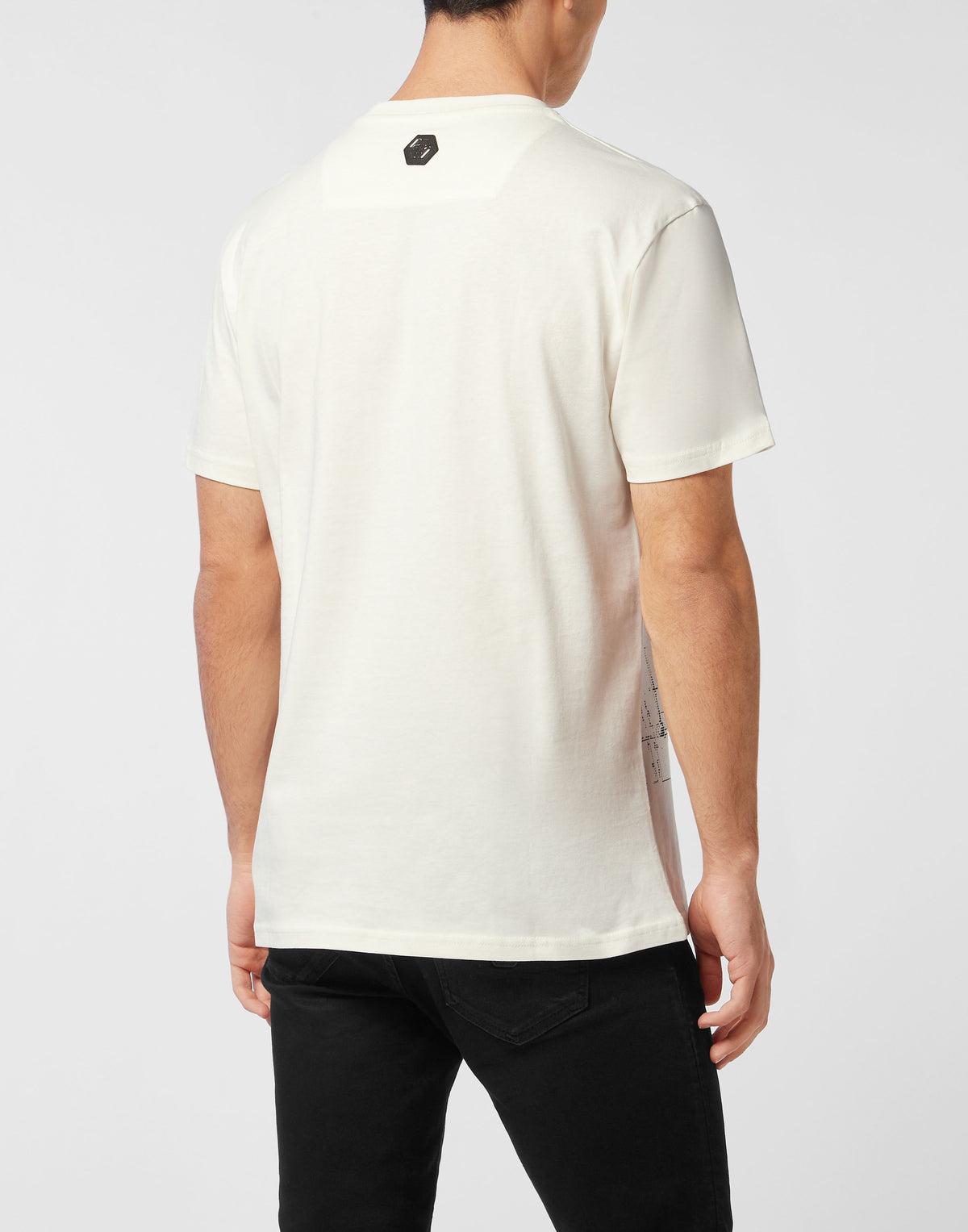 Round Neck T-Shirt Skull Strass