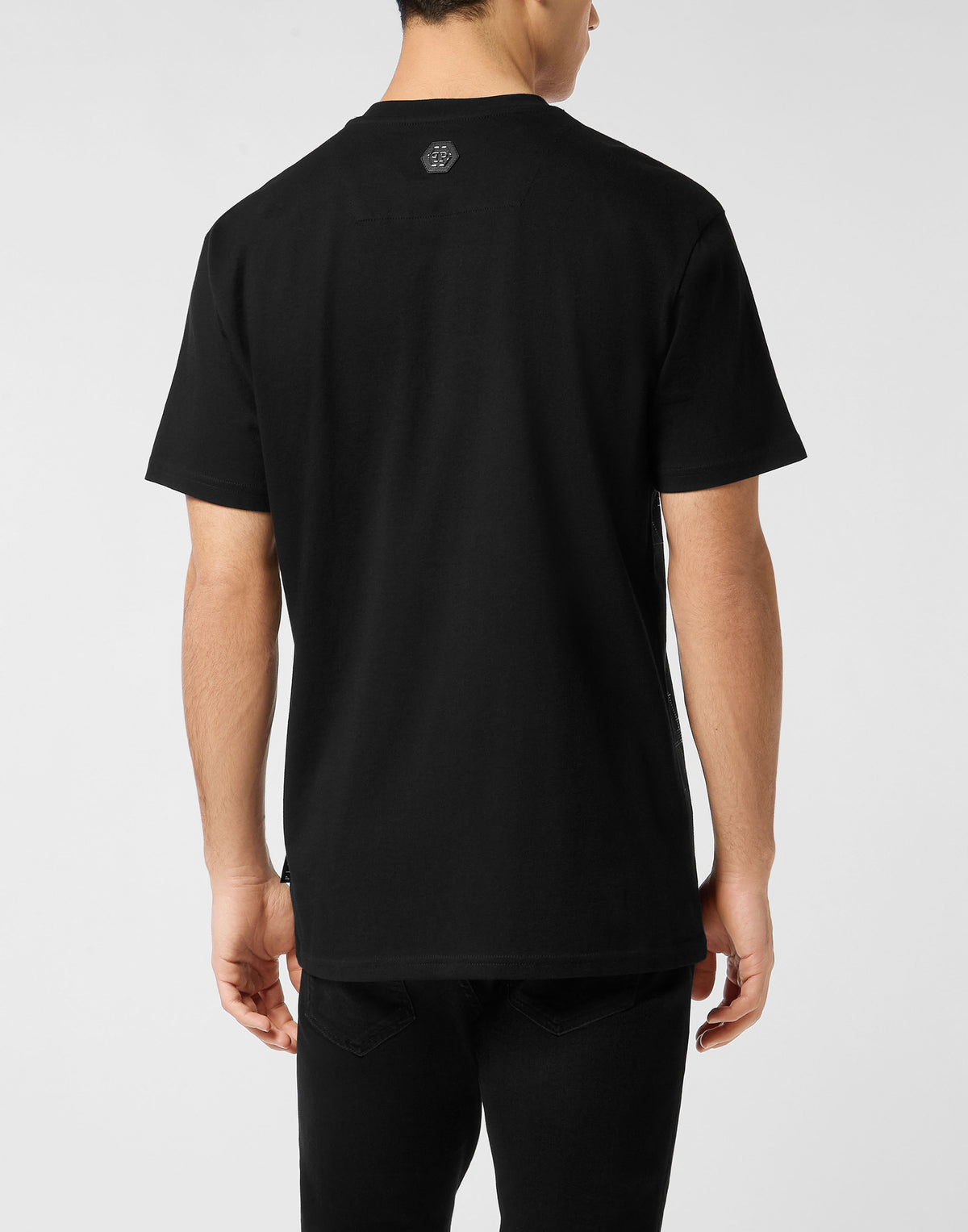 Round Neck T-Shirt Skull Strass