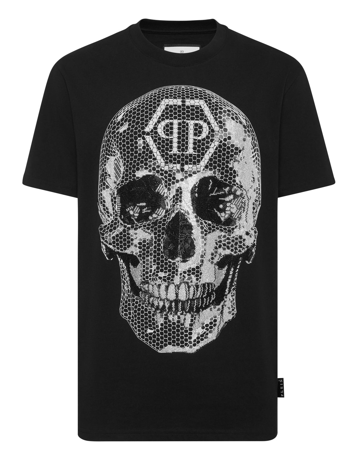 Round Neck T-Shirt Skull Strass